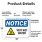 Signmission Hot Surface Sign, 12 in H x 18 in W, Plastic, Very Hot Water OS-2PACK-NS-P-1218-L-18874 - alternate 5